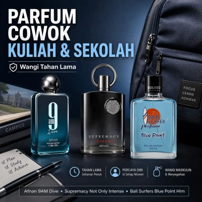 Parfum Cowok Kuliah Sekolah Wangi Tahan Lama
